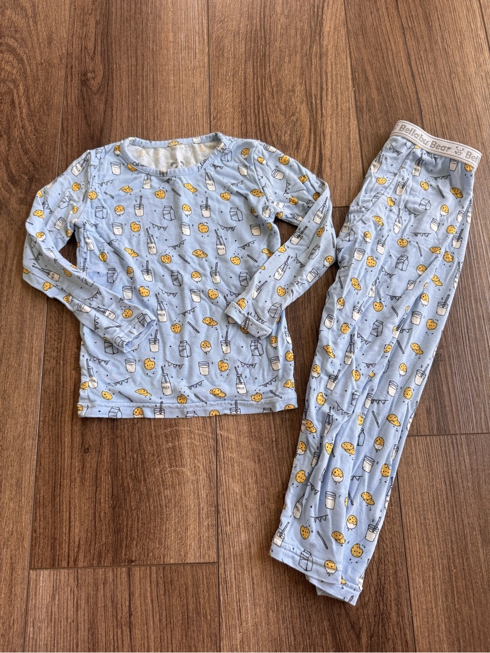 Bellabou Bear Cookies & Milk Blue 18-24 month pajamas